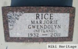 Marjorie Gwendolyn Rice Netland Lundquist