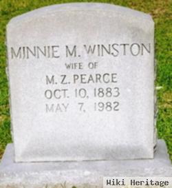 Minnie M Winston Pearce