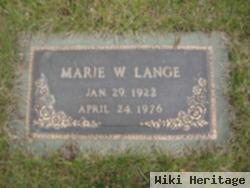 Marie W. Lang