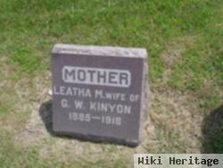 Leatha M Kinyon