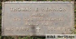 Corp Thomas E. Hennion