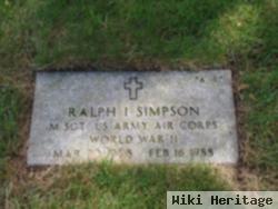 Ralph I Simpson