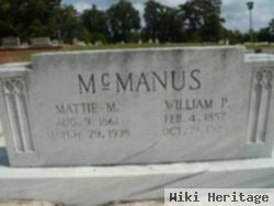 Mary Martha "mattie" Mcmanus Mcmanus