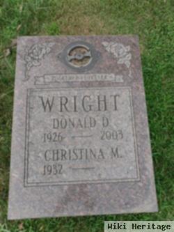 Donald D Wright