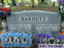 Maggie E Barnett Sparks Watson