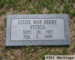 Lizzie Mae "izzie" Berry Petrea