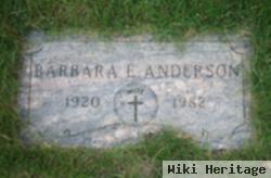 Barbara E Anderson