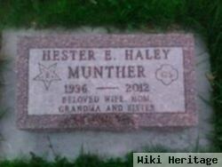 Hester E. Haley Munther