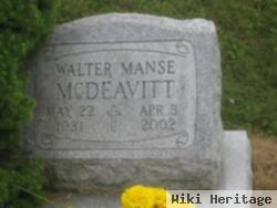 Walter Manse Mcdeavitt