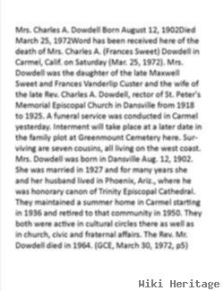 Frances Maxwell Sweet Dowdell