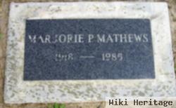 Marjorie P Mathews