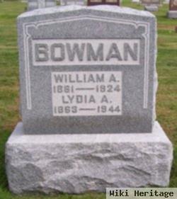 Lydia A Swihart Bowman