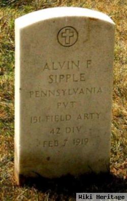 Pvt Alvin F Sipple