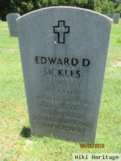 Edward D Sickles