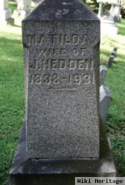 Matilda J Witter Hedden