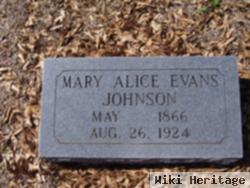 Mary Alice Evans Johnson