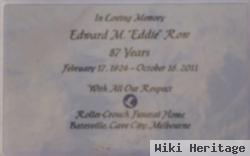 Edward M. "eddie" Row