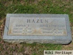 Harold E Hazen