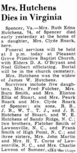 Ruth Edna Smith Hutchens