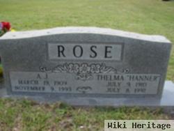 Thelma "hanner" Rader Rose