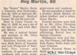 Roy "buster" Martin