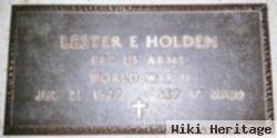 Pfc Lester Eugene Holden