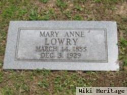 Mary Anne Lowry