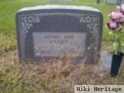 Henry Avie Vance