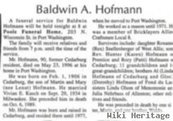 Baldwin Herman Arthur Hofmann