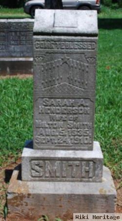 Sarah A Henderson Smith