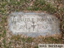 Leonard E Donovan, Sr