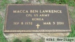 Macca Ben Lawrence