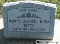 Martha Elizabeth "betty" Koehn