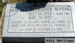 Hannah M. Purkhiser Mcpeak