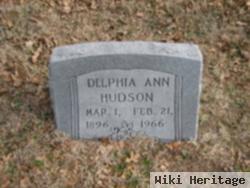 Delphia Ann Hudson