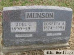 Rosetta A Roe Munson