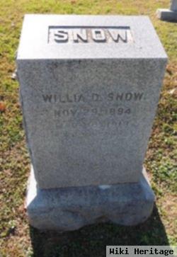 Willia D. Snow