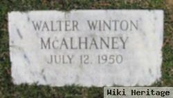 Walter Winton Mcalhaney