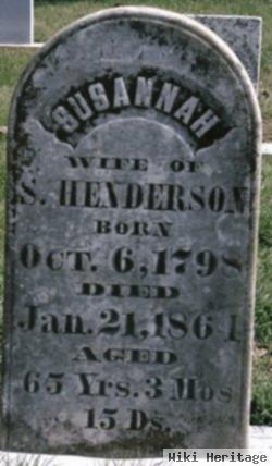 Susannah Henderson Henderson