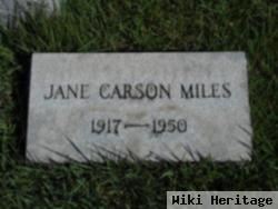 Jane Carson Miles