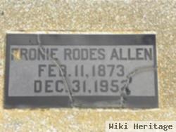 Fronie Rodes Allen