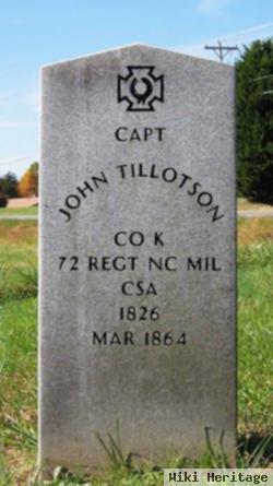 Capt John Tillotson