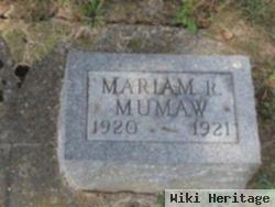 Mariam Ruth Mumaw