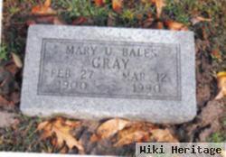 Mary Unette Mccorkle Bales Gray