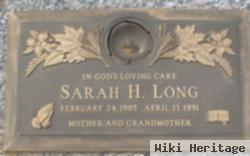 Sarah H Long