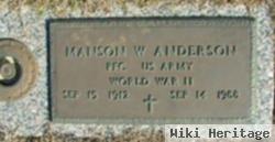 Manson Woodson Anderson