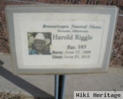 Harold William Taft Riggle