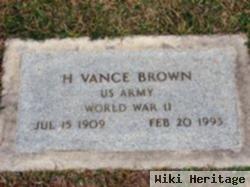 H Vance Brown