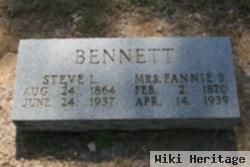 Frances Hester "fannie" Bagby Bennett