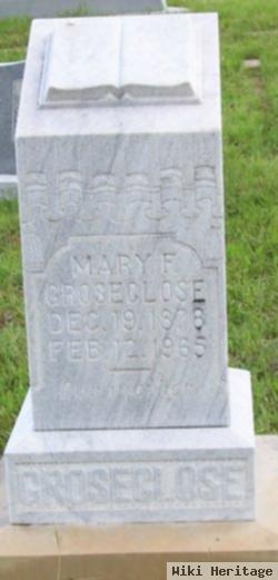 Mary Frances Boulware Groseclose